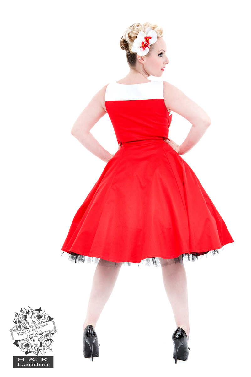 Red Elegance Day Dress